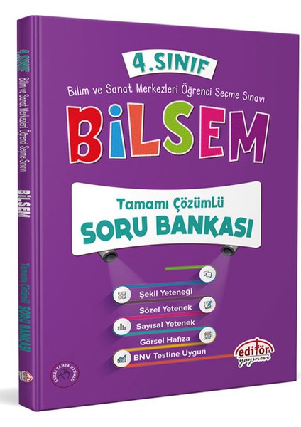 Editör Yayınları 4. Sınıf Bilsem Soru Bankası