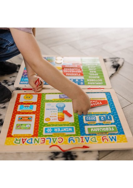 Melissa & Doug Ilk Günlük Manyetik Takvimim, Gelişimsel Oyuncak, Mıknatıslı Aktiviteler, 3+, Erkek Veya Kız Çocuğa Hediye modelleri
