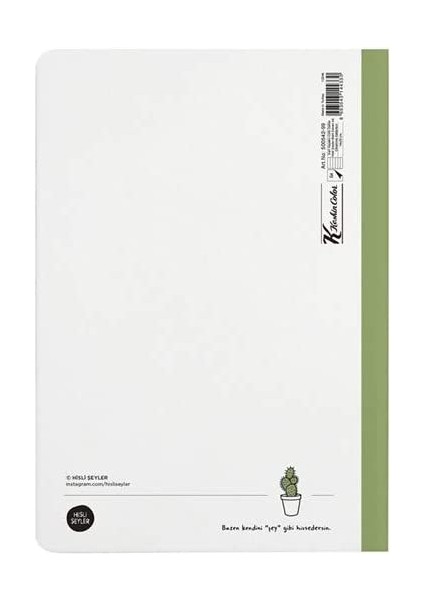 Hisli Şeyler 'beni Seven Dikenime Katlansın' Çizgili Sert Kapak Defter, 14X20, 64 Yaprak modelleri