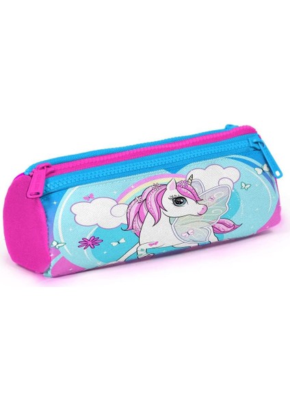 Kids Açık Mavi Üç Bölmeli Kalem Çantası 22011 modelleri