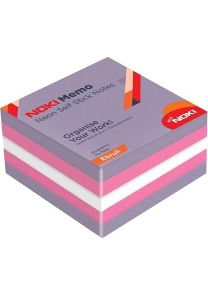 Memo 75 * 75 Neon Ebruli Küp Blok 450 Sf