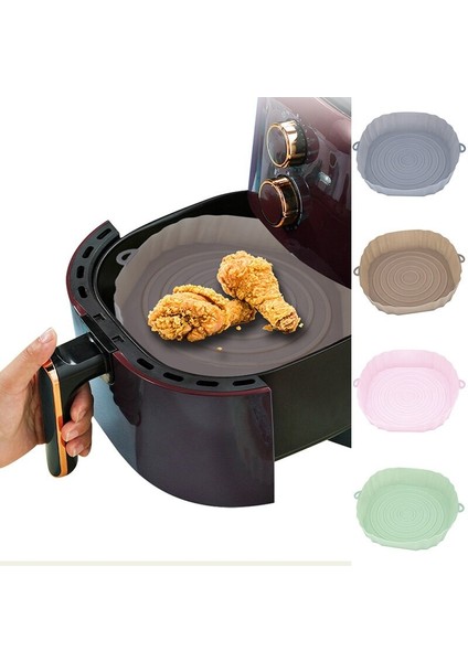 Hava Fritöz Airfryer Silikon Tepsisi Izgara Tavası Fritöz Aksesuarları Yıkanabilir