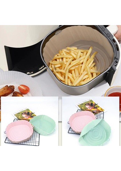 Hava Fritöz Airfryer Silikon Tepsisi Izgara Tavası Fritöz Aksesuarları Yıkanabilir modelleri