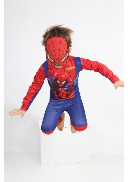 Spiderman Maskeli Kostüm