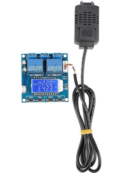 SHT20 Isı ve Nem Kontrollü 2 Kanal Bağımsız Röle Modülü XY-TR01