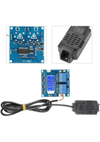 SHT20 Isı ve Nem Kontrollü 2 Kanal Bağımsız Röle Modülü XY-TR01