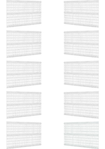 10 ‘lu Panel Çit Teli Çift Telli Avantaj Paketi Antrasit (25 Metre)