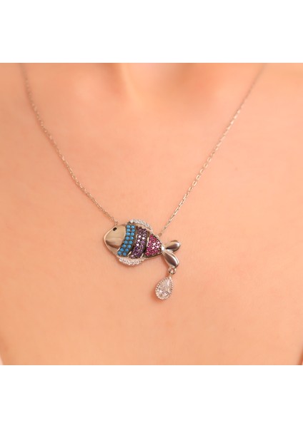 925 Ayar Gümüş Balık Kolye fiyatları