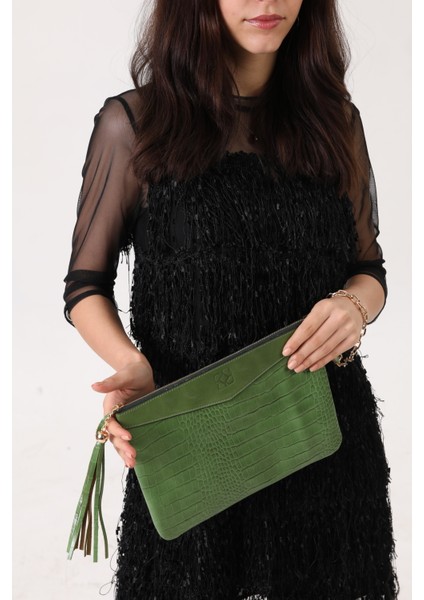 Doolo Design Pupıl Doolo Clutch Green Flo Tape