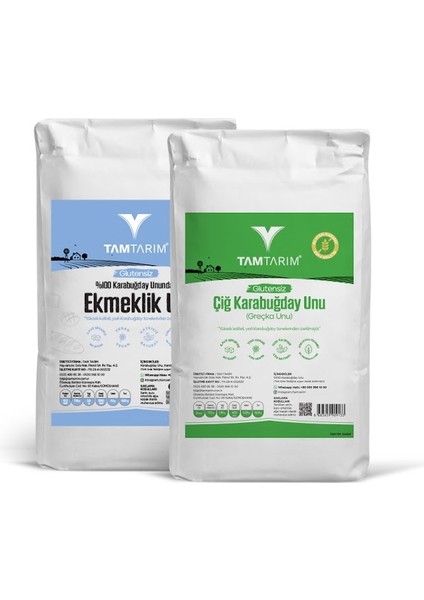 (Glutensiz) Çiğ Karabuğday Unu 5 kg – 100% Çiğ Karabuğday Unundan Ekmeklik Un 5 kg
