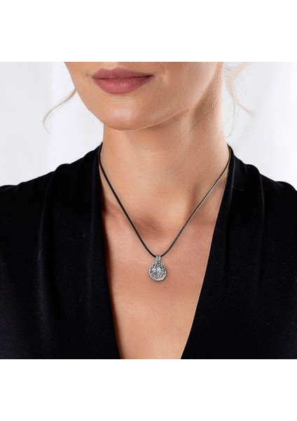 Kişiye Özel Isim Yazılı Üzeri Tuğra Temalı 925 Ayar Gümüş Cevşen Kolye fiyatları