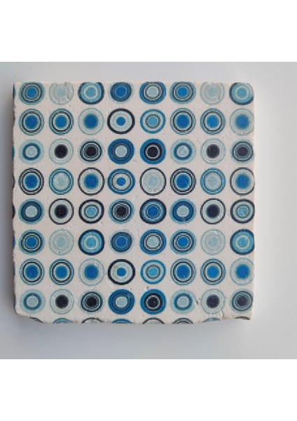 Dekoratif Figürlü Doğal Taş Banyo Gider Kapağı Süsü Tekli 10X10 cm