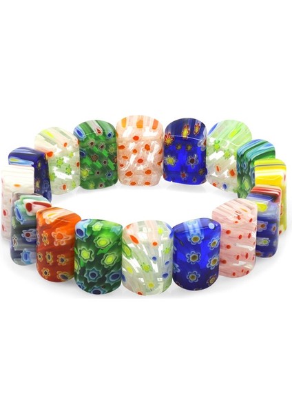 El İşçiliği Murano Cam Sanatı Çakra Rolex Kadın Bileklik modelleri