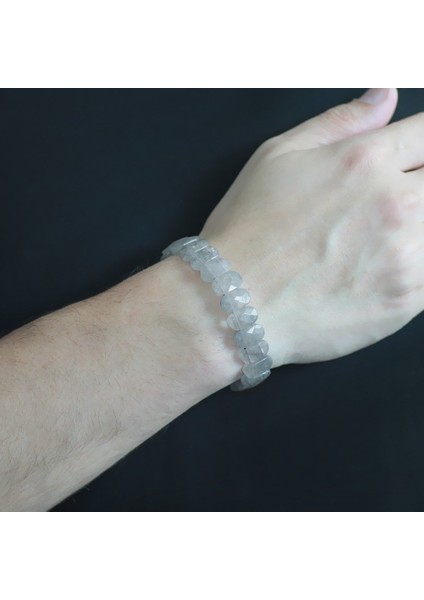 Gri Kristal Kuvars Doğaltaş Rolex Erkek Bileklik fiyatları