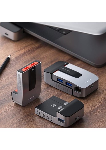 Armor Age 9in1 Type-C Çok Fonksiyonlu Hub Hdmı RJ45 USB 3.0