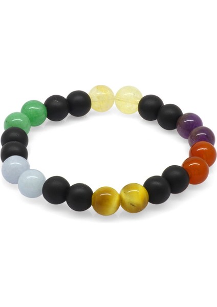 Küre Kesim Çoklu Doğaltaş Kombinli Kadın Başarı Bilekliği modelleri