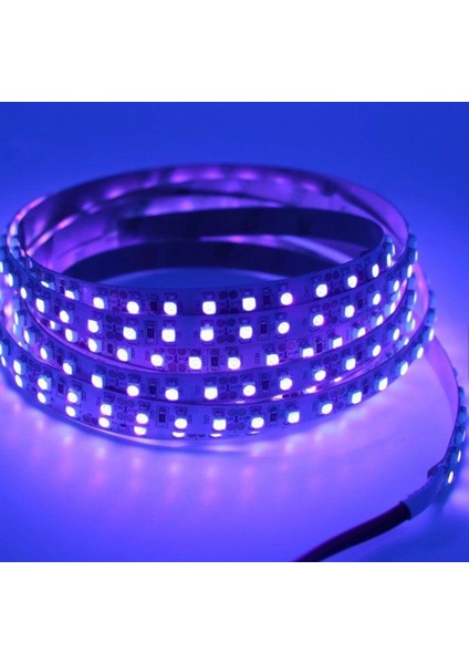 12V Uv (Ultraviyole) Şerit LED 2835 Smd Metrede 120 LED Black Light (1 Mt.)