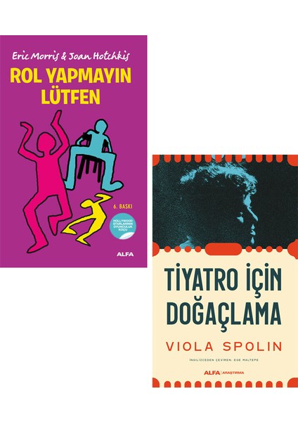 Rol Yapmayın Lütfen + Tiyatro Için Doğaçlama 2 Kitap Set
