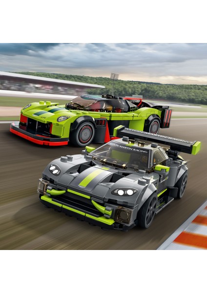 Speed Champions Aston Martin Valkyrie Amr Pro ve Aston Martin Vantage Gt3 76910 - Araba Seven Çocuklar Için Yaratıcı Oyuncak Yapım Seti (592 Parça)