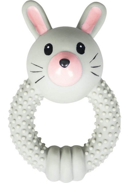 Latex Tavşan Köpek Sesli Oyun Halkası