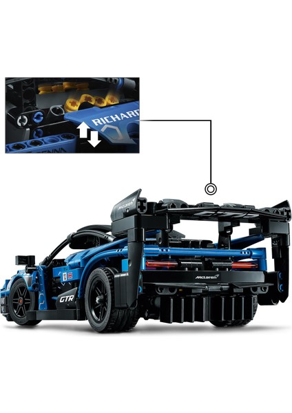 Technic McLaren Senna GTR# 42123 - 10 Yaş ve Üzeri Yüksek Performanslı Oyuncak Araçları Seven Çocuklar için Koleksiyonluk Yaratıcı Oyuncak Model Yapım Seti (830 Parça)