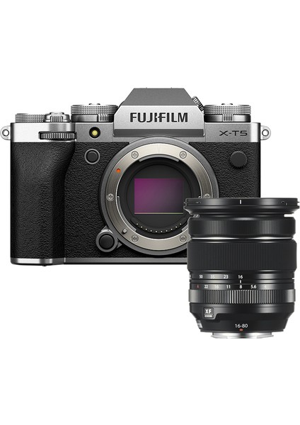 X-T5 Gümüş + XF16-80MM Kit