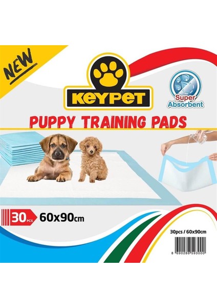 Köpek Çiş Eğitim Pedi 60x90 cm 30 adet