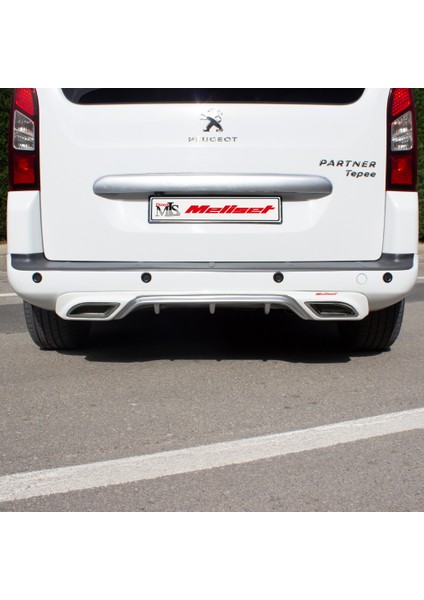 (Boyasız) Peugeot Partner Tepee Arka Difüzör 2008 Sonrasına Uyumlu modelleri
