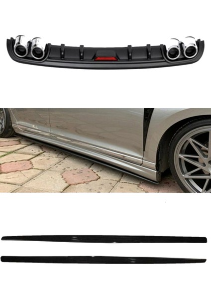 Fiat / Tofaş Kartal Siyah Difüzör Ve Düz Yan Marşpiyel Eki Piona Black