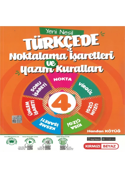 Kırmızı Beyaz Yayınlar 4.Sınıf Yeni Nesil Türkçede Noktalama Işaretleri ve Yazım Kuralları