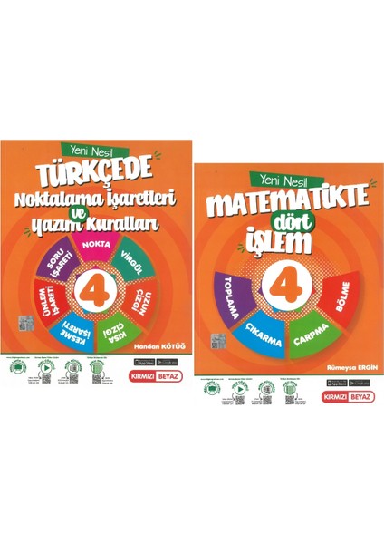 4.Sınıf Yeni Nesil Dört Işlem - Yazım Noktalama Türkçe Matematik Seti 2 Kitap