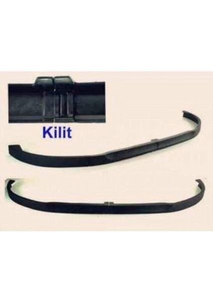 Fiat / Tofaş Tipo Flaplı Yan Marşpiyel Eki Ve 2 Parça Lip Siyah Ön Tampon Eki Set