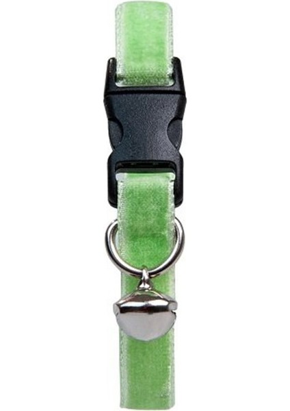 Kadife Zilli Kedi Tasması 22-30 cm Yeşil fiyatları