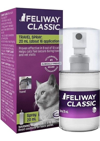 Classic Kediler için Sakinleştirici Sprey 20 ml