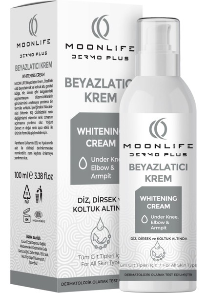 Moon Life Beyazlatıcı Krem (Diz,Dirsek,Koltuk Altı ve Genital Bölge)100 ml