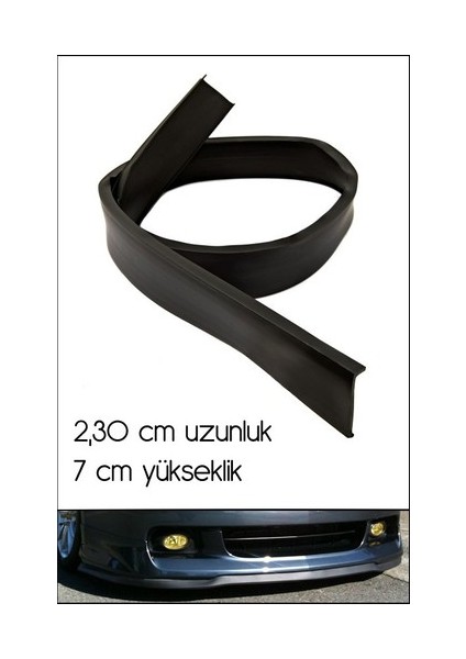 Ssangyong Kyron Uyumlu Kırılmaz Ön Tampon Eki Siyah Lip