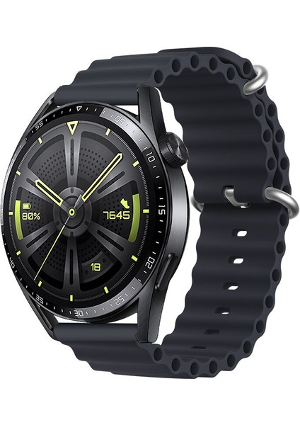 Huawei Watch 3 GT GT2 GT2e GT3 GT4 GT5 Pro SE Elite 46mm Kordon Ocean Silikon Kordon 22mm