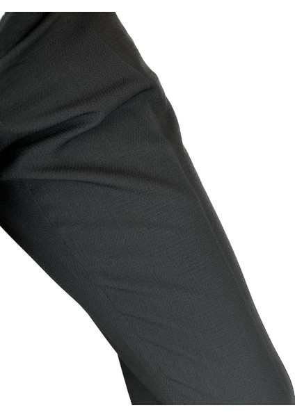 Erkek Siyah Klasik Kumaş Pantolon