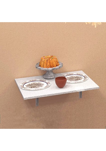 Tuliplife 90 x 60 cm Duvara Monte Katlanır Mdf Masa TLPM01M