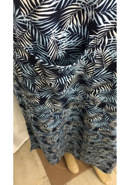 1521-NENA Bayan 4 Mevsim Ince Uzunkol Patlı Ev Elbisesi-Lacivert fiyatları