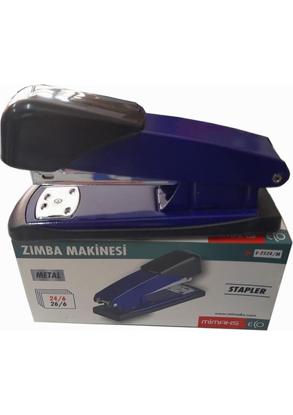 Zımba Makinesi Metal Mavi E-2524/M Stapler 24/6 25-30 Sayfa