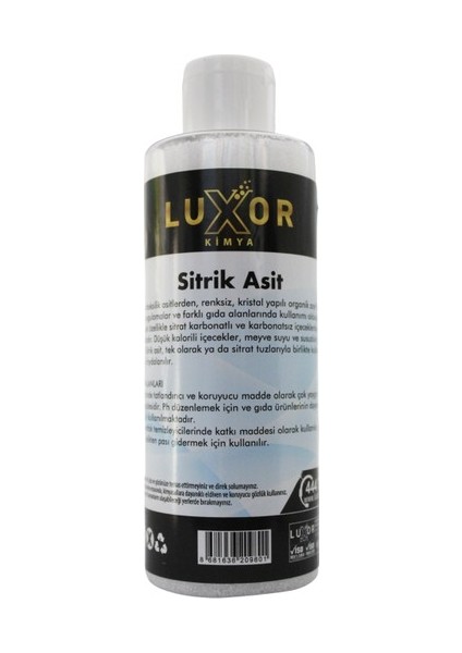 Kimya Sitrik Asit limon tuzu 200 gr