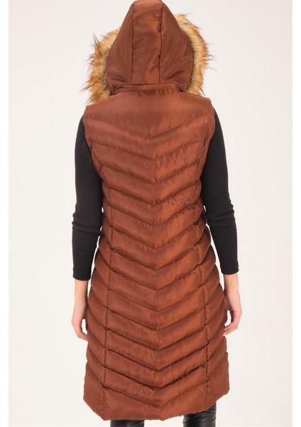 Z6684 Dewberry Bayan Yelek-Açık Kahve fiyatları