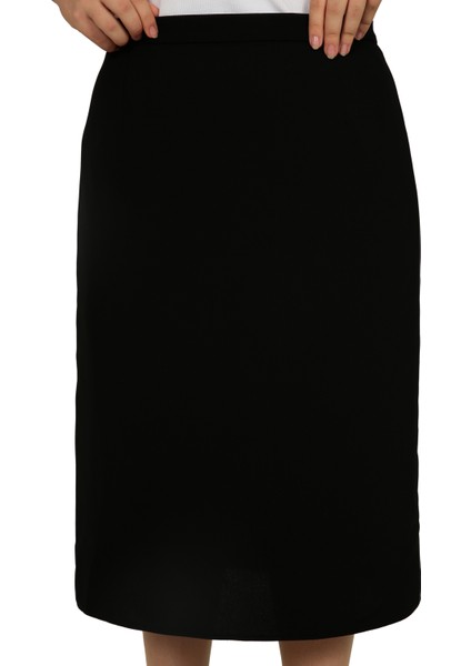 Kısa, Yırtmaçlı Krep Astarlı Ofis Etek fiyatları