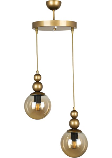 Holla 2'li Özel Tasarım Sarkıt Avize - Oturma Odası - Salon - Mutfak - Ofis