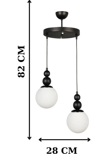 Holla 2'li Özel Tasarım Sarkıt Avize - Oturma Odası - Salon - Mutfak - Ofis modelleri