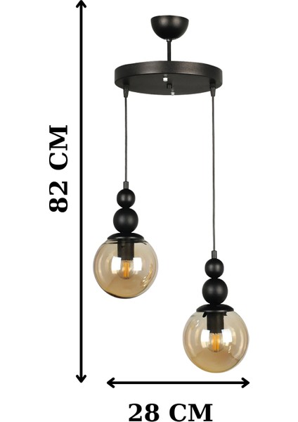 Holla 2'li Özel Tasarım Sarkıt Avize - Oturma Odası - Salon - Mutfak - Ofis fiyatları