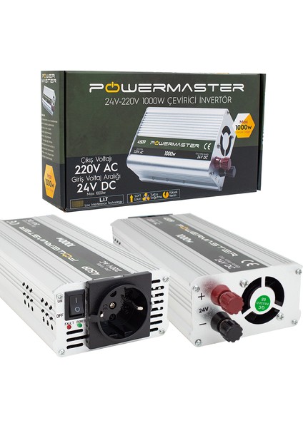 PM-4509 24 Volt 1000 Watt Modıfıed Sınus Inverter