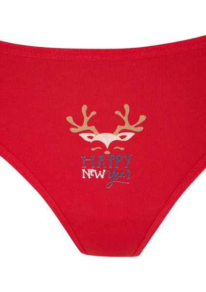 Fall in Love Yılbaşı Temalı Desenli 2'li String Külot Z0981AZ22WN fırsatları