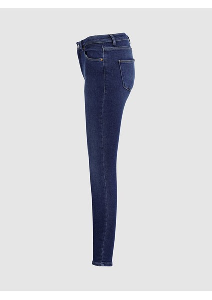 KadınBernıta Yüksek Bel Yırtmaçlı Dar Paça Jean Pantolon modelleri